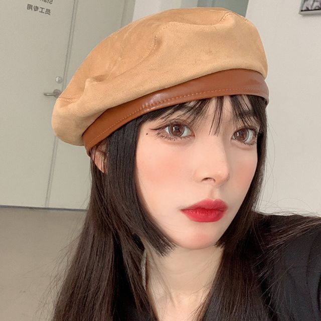 Pompabee-Plain Beret Hat