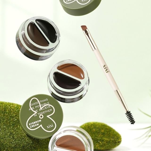 xixi-Set of 2 Eyeliner Dye Eyebrow Cream 2 in 1 Set - Augenbrauentönungscreme