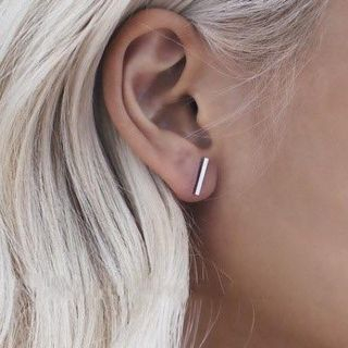 HEDGY Bar Stud Earrings | YesStyle