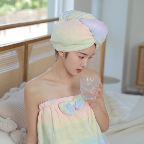 Bath best sale towel cap