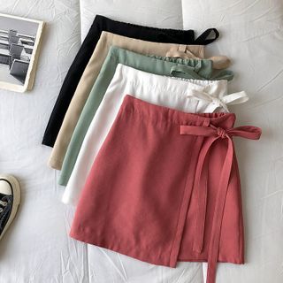 DIYI - Plain High-Waist A-Line Skirt | YesStyle