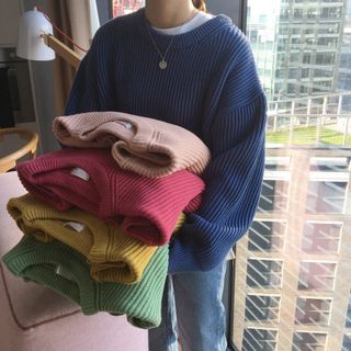 Baage - Long-Sleeve Ribbed Sweater