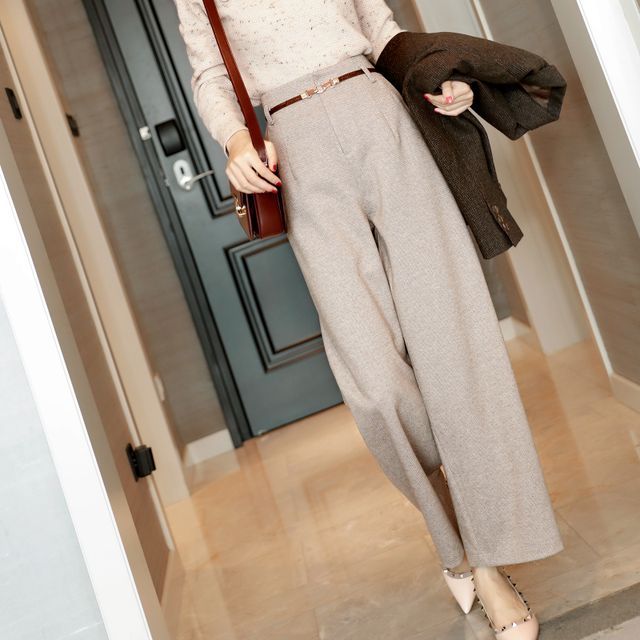 Jeonseon-Plain Wide-Leg Pants