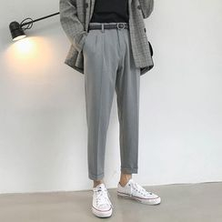 BORGO - Pintuck Cropped Dress Pants BORGO - Pintuck Cropped Dress Pants