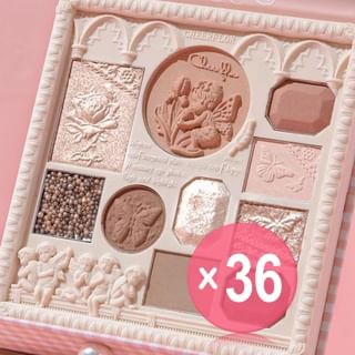 CHEERFLOR - Angel Gallery Series Embossed Makeup Palette - 3 Types (x36) (Bulk Box)