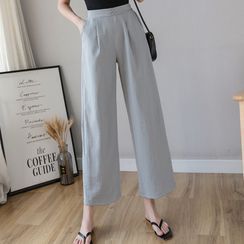 Geuleom - Cropped Wide-Leg Pants