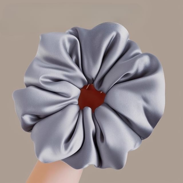Kayochs-Plain Satin Scrunchie