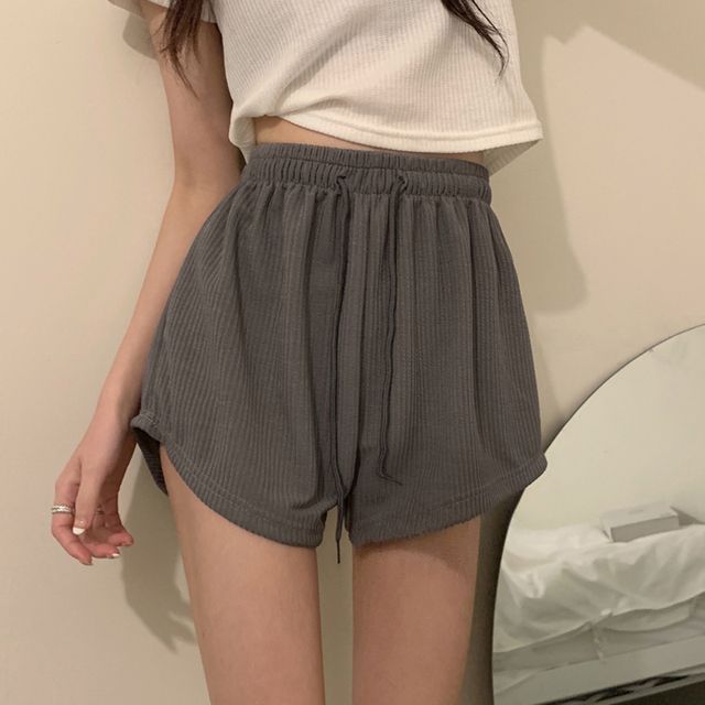 Magimomo-Drawstring Waist Shorts