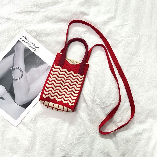 Mynkoden - Chevron Knit Tote Bag