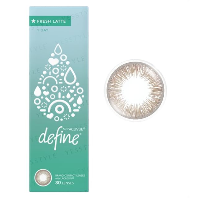 ACUVUE-1 Day Define Fresh Lacreon 日戴型彩色隱形眼鏡 拿鐵啡 30 片