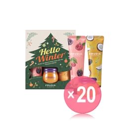FRUDIA - Hello Winter Honey Lip Balm & Hand Cream Gift Set Christmas Edition (x20) (Bulk Box)