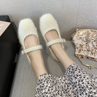 furry flats