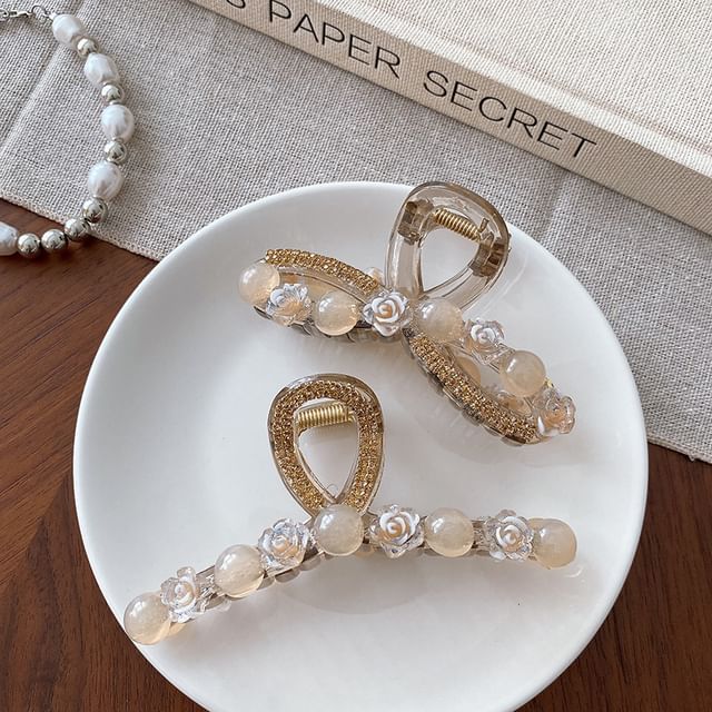 Kiren-Embellished Hair Clamp