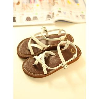 Solejoy Strappy Roman Flat Sandals Sale