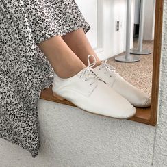 MERONGSHOP - Lace-Up Oxford Flats MERONGSHOP - Lace-Up Oxford Flats
