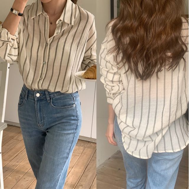 Jesong-Striped Shirt