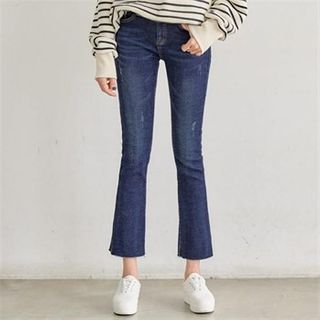 fleece lined bootcut jeans