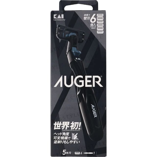KAI-AUGER System Razor Combo Pack Body 6 Blade