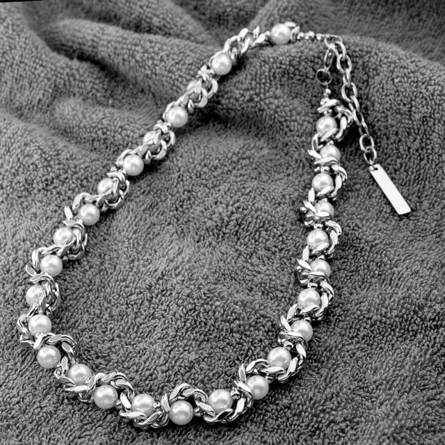 Juanitro-Snakebone Beaded Necklace