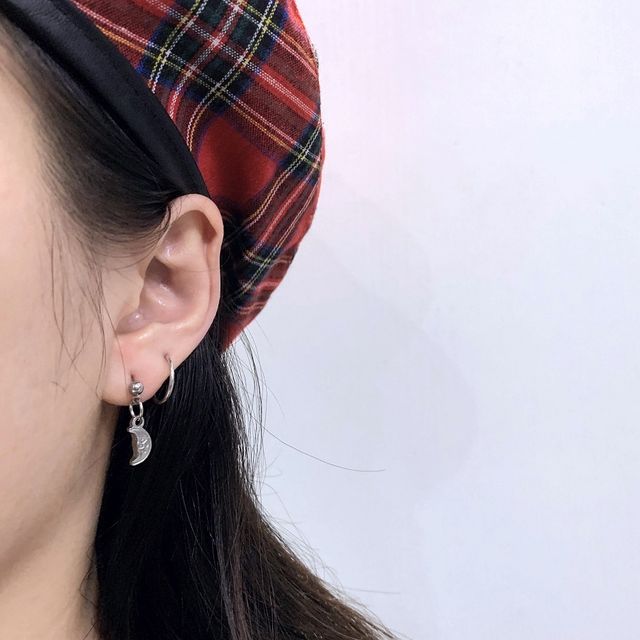 PANGU-Crescent Drop Earring