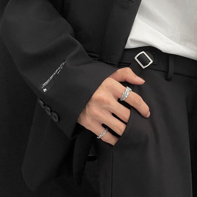 Kopesh-Irregular Open Ring Set