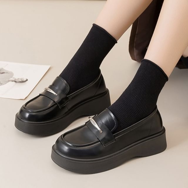 Tanzanite-Platform Loafers