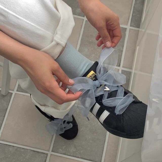 XIXI STUDIO-Plain Mesh Shoelaces