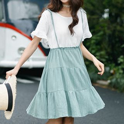 Fairyland - Mock Two-Piece Jumper Dress Fairyland - Mock Two-Piece Jumper Dress