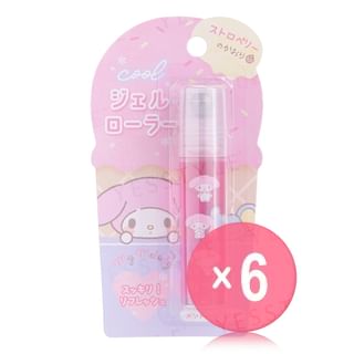 Kamio Japan - Sanrio My Melody Cool Gel Roller Strawberry (x6) (Bulk Box)