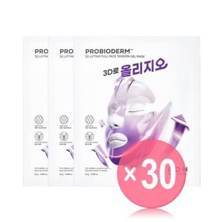 BIOHEAL BOH - Probioderm 3D Lifting Full Face Tension Gel Mask Set (x30) (Bulk Box)