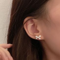 JAMIEL - Bow Stud Earring / Clip-On Earring