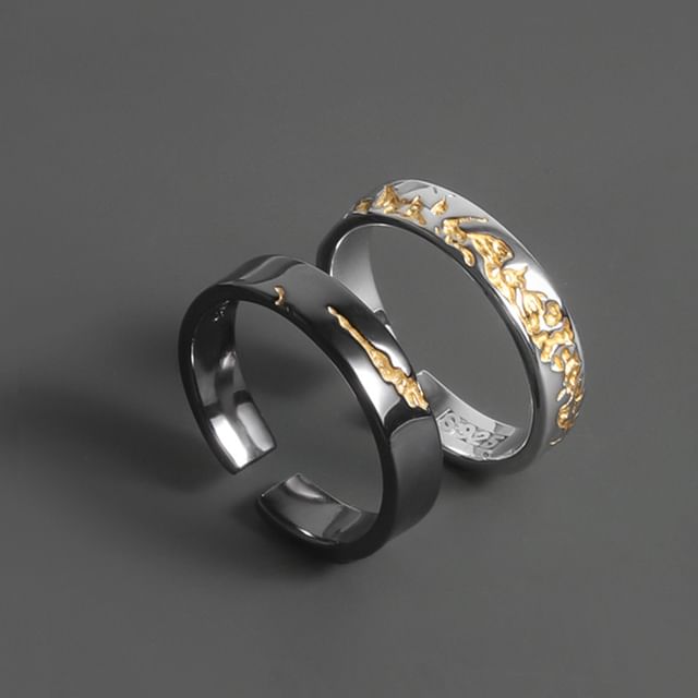 Andante-925 Sterling Silver Printed Ring