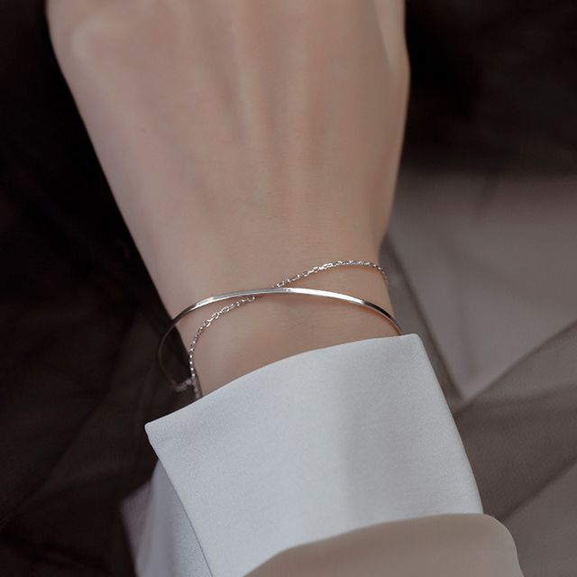 Dashiro-Layered Sterling Silver Bracelet