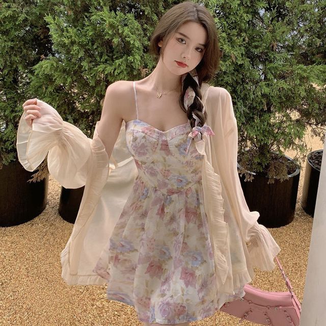 mini yellow floral dress Nissa Mini Dress