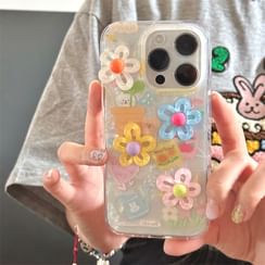 Floral Phone Case - iPhone 15 Pro Max / 15 Pro / 15 Plus / 15 / 14 Pro Max / 14 Pro / 14 Plus / 14 / 13 Pro Max / 13 Pro / 13 / 13 mini / 12 Pro Max / 12 Pro / 12 / 12 mini / 11 Pro Max / 11 Pro / 11 / SE / XS Max / XS / XR / X