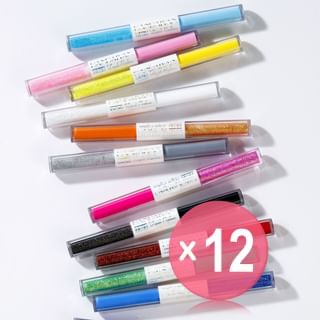 HANDAIYAN - Double Effect Dual-Ended Eyeliner - 12 Colors (x12) (Bulk Box)