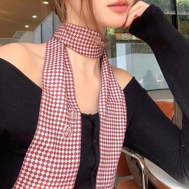 Frior-Checkerboard Scarf