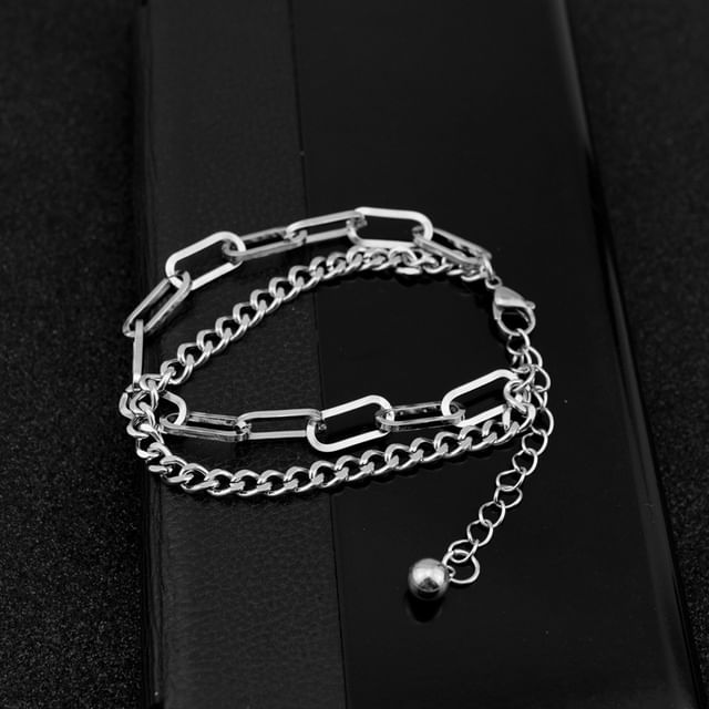 Juanitro-Chunky Chain Layered Bracelet