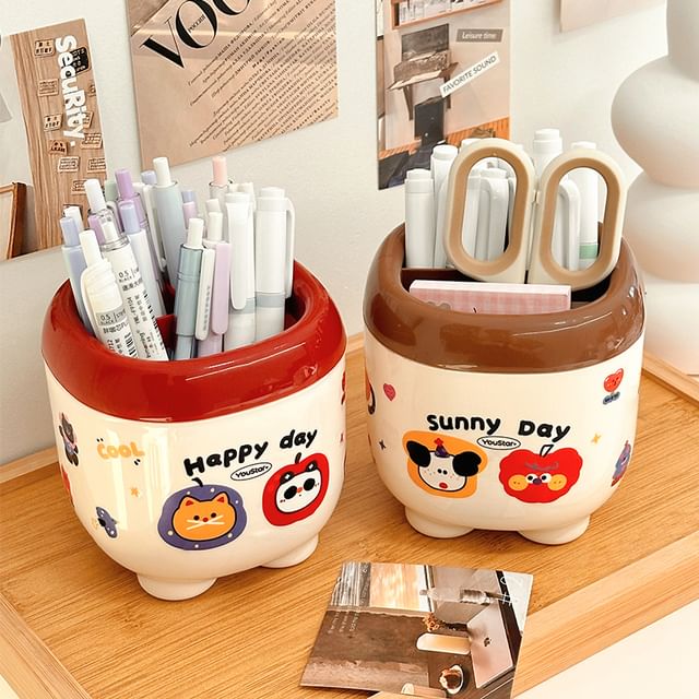 Baburu-Plastic Pen Holder Sticker Set