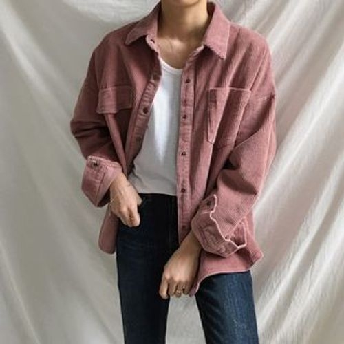 Zara jacket Brown S discount 71% WOMEN FASHION Jackets Corduroy 