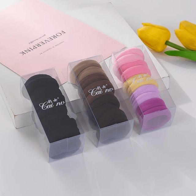 Ordinario-Plain Hair Tie Set