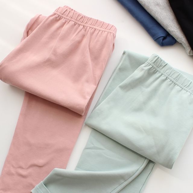 Dogini-Elastic Waist Plain Lounge Pants