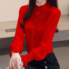 Aesthit - Frill Trim Blouse Aesthit - Frill Trim Blouse