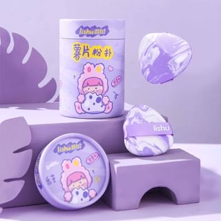 lishu - Purple Potato Chip Air Cushion Powder Puff Set