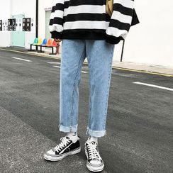 Rampo - Cropped Straight-Fit Jeans Rampo - Cropped Straight-Fit Jeans