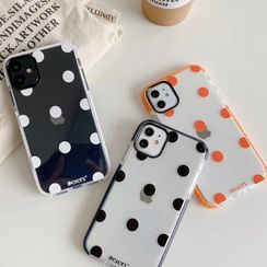 SUGOI - Dotted Printed iPhone 11/ 11 Pro / 11 Pro Max/ XS MAX / XR / XS / X / 8 Plus / 8 / 7 Plus / 7 / 6S Plus / 6S