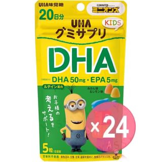 UHA - Minions DHA EPA Orange & Lemon Gummy Supplement (x24) (Bulk Box)