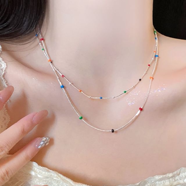 Jael-Beaded Dainty Necklace