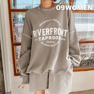 oversized sweatshirt with shorts