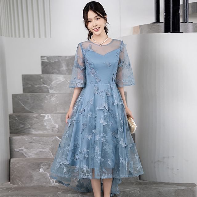 chinese dress ladies Butterfly Balloon Gown Teuta Matoshi